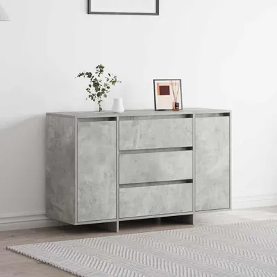 Zdjęcie produktu dla vidaXL Kredens betonowy szary 120 x 41 x 75 cm materiał drewnopochodny