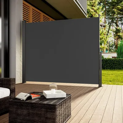 Produktbild von Wind scherm 160x300cm Uitschuifbaar, Antraciet