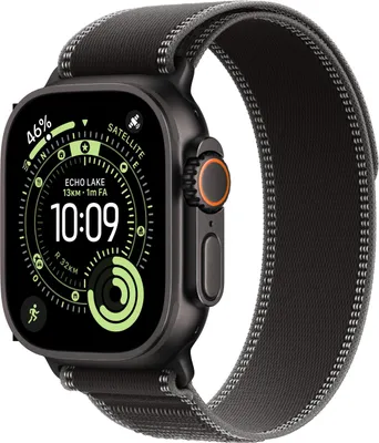 A close-up studio shot of an Apple Watch Ultra.