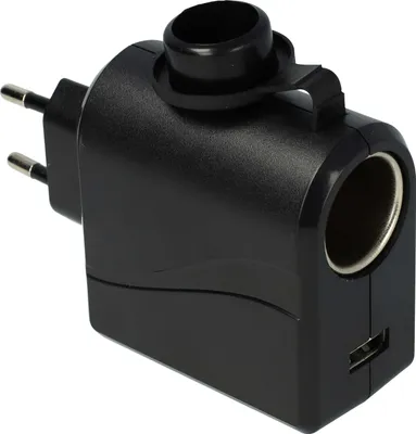 Produktbild von vhbw 12 V KfZ-Anschluss Adapter auf 220 V, Spannungswandler 3000 mA für Boardnetz Ladekabel, Ladegeräte