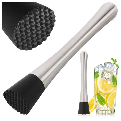 Zdjęcie produktu dla TŁUCZEK BARMAŃSKI MUDDLER ubijak do drinków koktajli mięty cytryny lodu stal nierdzewna 20,5 cm