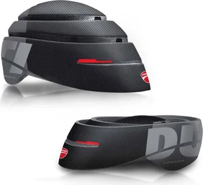 Immagine prodotto di Ducati DUC-HLM-FLD/M casco sportivo Nero, Grigio, Rosso