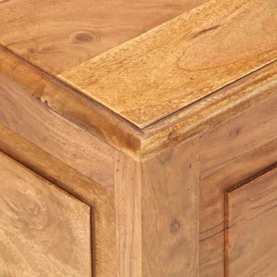 Image de vidaXL Coffre 40x40x40 cm en bois massif d'acacia