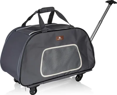 Produktbild von Faltbarer Hunde Trolley Transporttasche Hundewagen Rollbar Mit Griff S