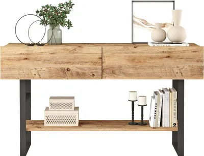 Immagine prodotto di Consolle in legno "ML23" - 138 x 43 x 75 cm - Beige