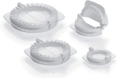 Zdjęcie produktu dla Tescoma 630880, Stempel/wycinaczka do ravioli, Plastik, Biały, 6 cm, 12 cm, 4 szt.