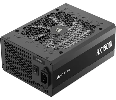 Zdjęcie produktu dla Corsair HX1500, 1500 W, 100 - 240 V, 47 - 63 Hz, 15 - 9 A, 150 W, 1500 W