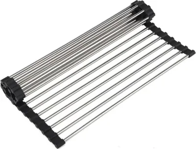 Produktbild von Zusammenklappbares Abtropfgestell - hitzebeständig - spülmaschinenfest - Spülenzubehör - 39 x 375 cm