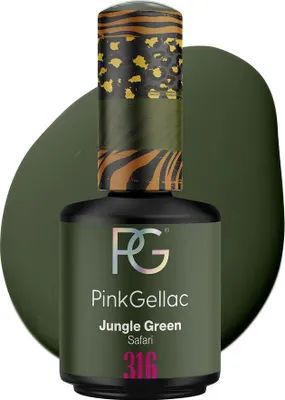 Produktbild von Pink Gellac - Shellac - Safari - Cremiges Finish - 316 Jungle Green - 15 ml