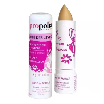 Zdjęcie produktu dla Propolia 3760001820171, Balsam do ust, Bezbarwny, Kobiety, Skóra uniwersalna, Masło shea, Propolis, Odżywiający