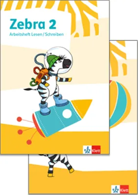 Produktbild von Zebra 2. Paket: Arbeitsheft Sprache in Grundschrift, Arbeitsheft Lesen/Schreiben mit digitalen Medien Klasse 2