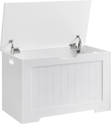 Produktbild von Aufbewahrungstruhe mit Sitz 76 x 40 x 48 cm Weiß