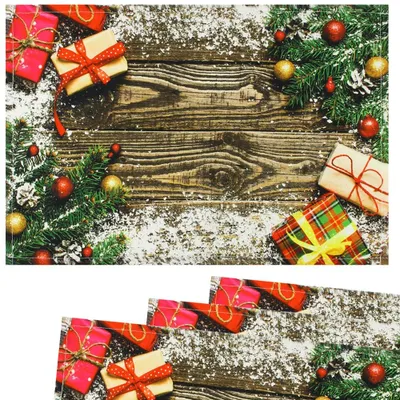 Immagine prodotto di Tovagliette Tovagliette in tessuto Regali di Natale Legno