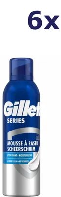 Immagine prodotto di 6 confezioni di schiuma da barba Gillette Series 250 ml idratante