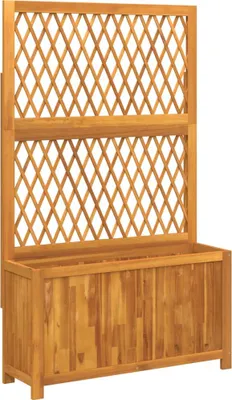 Obrázok produktu pre vidaXL Kvetináč s mriežkou 100x32x165 cm z masívneho dreva akácie