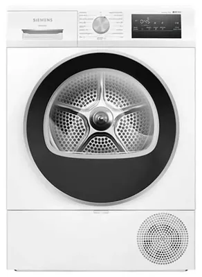 Produktbild von Siemens iQ300 WT45HV00ES, Freistehend, Frontlader, Wärmepumpe, Weiß, Drehregler, Berührung, Rechts