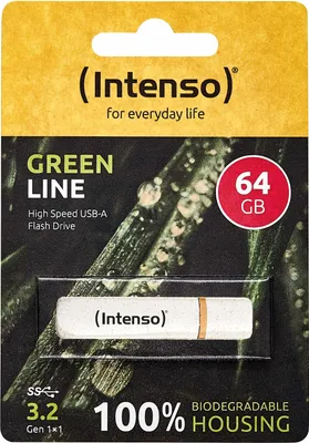 Productafbeelding van Intenso 3540490 Intenso USB-Stick Green Line beige 64 GB