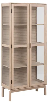 Produktbild von Linley Vitrinenschrank 2 Glastüren Eichenfurnier.