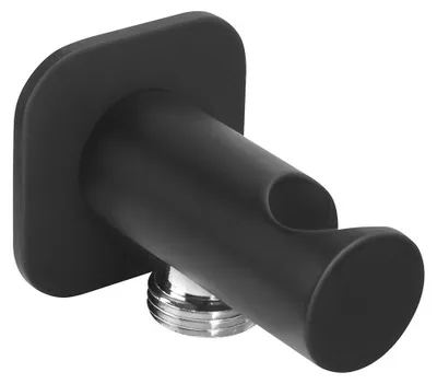 Produktbild von Sapho Brausehalter, fest, mit Duschanschluss, schwarz matt