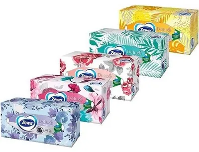 Produktbild von Papiertücher, 3-lagig, 150 Stück, ZEWA "Deluxe", unparfümiert