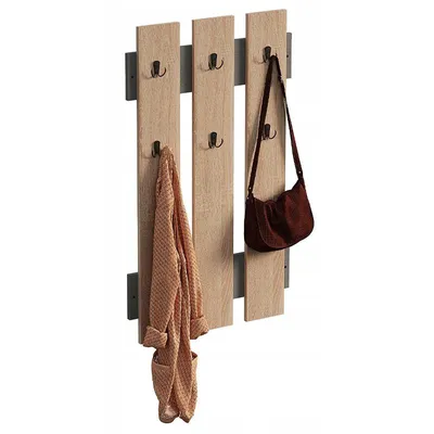 Produktbild von Wandgänger Aus Sonoma-Eiche Mit Loft-Halterungen Für Den Flur Im Skandinavischen Stil 100 Cm