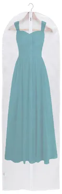 Image de Housse de rangement pour vêtements à suspendre - Housse transparente pour vêtements avec fermeture éclair - Protection anti-poussière pour robes, manteaux et costumes - 60 x 180 cm