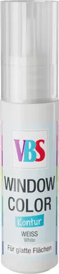Produktbild von VBS Window Color Kontur, 20 ml Weiß
