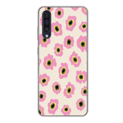 Produktbild von MuchoWow® Handyhülle Schutzhülle Hülle für Samsung Galaxy A50 Blume - Muster - Abstrakt Silikon Softcase Handy Hülle - Mobiltelefonhülle - Geburtstag Teenager