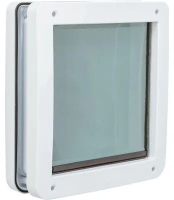 Produktbild von TRIXIE 2-Wege Freilauftür S–M - weiß - 30 × 36 cm
