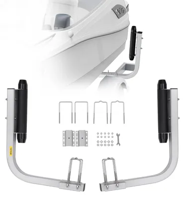 Produktbild von Anhängerpfahl L-Form einstellbare Breite 190 mm Stahl rostbeständig für Skiboot Fischerboot Segelbootanhänger