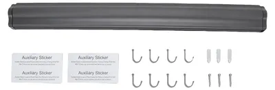 Obrázek produktu pro Nástěnný sušák na prádlo, výsuvný design, úsporný design, šedá barva, 60 cm