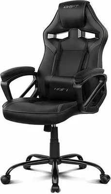 Produktbild von DRIFT DR50, PC-Gamingstuhl, 120 kg, Gepolsterter, ausgestopfter Sitz, Gepolsterte, ausgestopfte Rückenlehne, PC, Schwarz