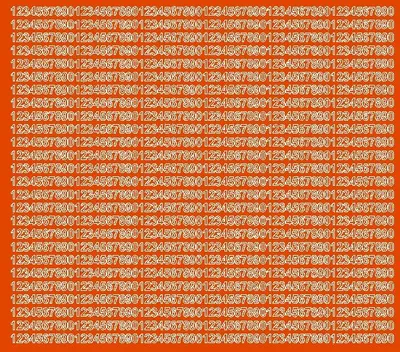 Immagine prodotto di Adesivi numerici autoadesivi, 5 mm, arancione, opaco
