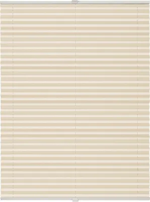 Produktbild von Plissee auf Maß für Fenster zum Anschrauben in Glasleiste Farbe: Hellapricot, Größe: B): 51-60 cm, H): 101-150 cm