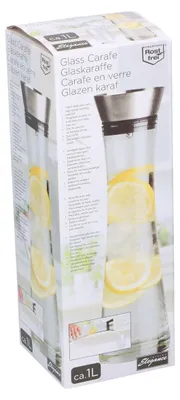 Zdjęcie produktu dla Cuisine Elegance dzbanek na wodę z sitkiem - 1 litr - Można myć w zmywarce - Dzbanek - Butelka na wodę