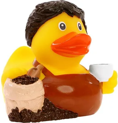 Produktbild von Kaffee - Quietscheente - Badeente - ca. 8 cm gross