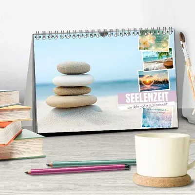 Produktbild von SEELENZEIT Ein Jahr voller Achtsamkeit (Tischkalender 2026 DIN A5 quer), CALVENDO Monatskalender
