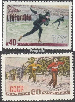 Produktbild von Briefmarken Sowjetunion 1952 Mi 1619-1620 (kompl.Ausg.) postfrisch Wintersport
