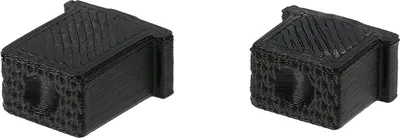Produktbild von Set: Knopf für Hupe & Lichthupe 3D, Schwarz, Doppeltaster - für S51, S70, SR50, SR80 - MZ ETZ
