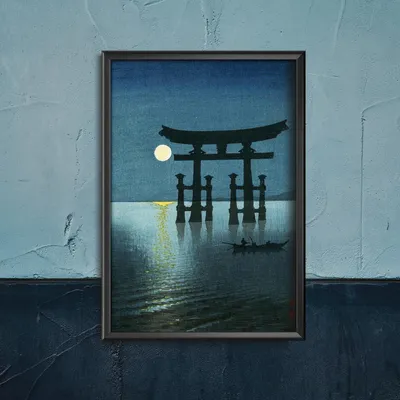 Produktbild von Poster - Canvas - Leinwand - 29,7 cm x 42 cm - Shichiri Strand in Soshu