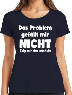 Obrázok produktu pre Neukazujte mi ďalšie sarkastické humorné dámske tričko, Navy, M