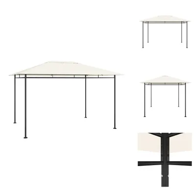 Obrázok produktu pre vidaXL Altánok 384x281x270 cm krémový 180 g/m² - Altánky a párty stany