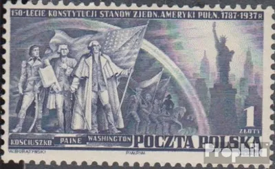 Produktbild von Briefmarken Polen 1938 Mi 326 (kompl.Ausg.) gestempelt Verfassung der USA
