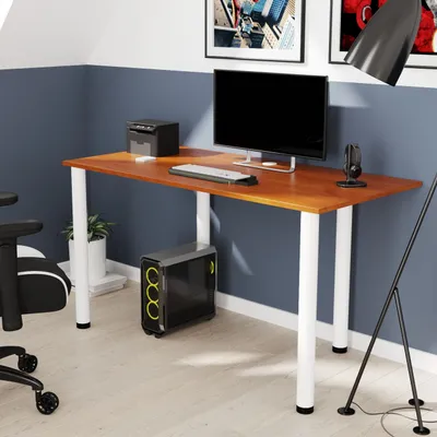 Obrázek produktu pro Stůl AKKE Locarno s bílými nohami DxŠxV: 100x50x74 cm