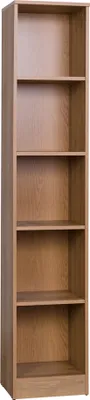 Produktbild von Design Möbel - Gustavo Regal 07 - 5 Ablagen, 36x185x34 cm - Standregal, Bücherregal, Lagerregal, PVC-Kanten, Eiche Riviera