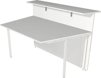 Produktbild von Anbau-Theke Atlantis Theke 1-seitig schräg 135x92x108cm weiß
