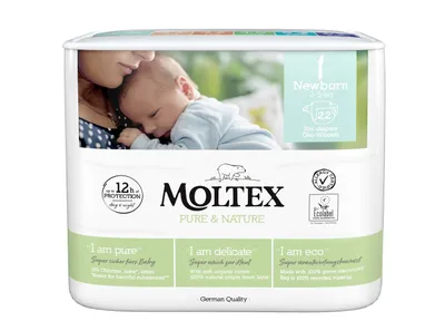Produktbild von Moltex Pure & Nature Neugeborenen-Windeln 2-4 kg (22 Stck)