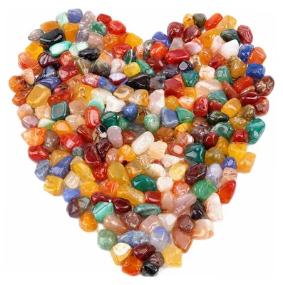 Trommelsteine 500 g Natursteinmix bunt 11-25 mm