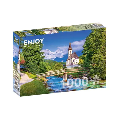 Immagine prodotto di Puzzle 1000 pezzi Enjoy – Piccola Chiesa a Ramsau, Germania