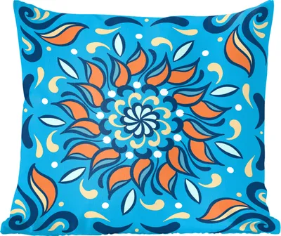 Produktbild von MuchoWow® Zierkissen Sofakissen Wohnzimmer Dekokissen 60x60 cm Blume - Blätter - Quadrat - Sitzfläche - Foto Polster